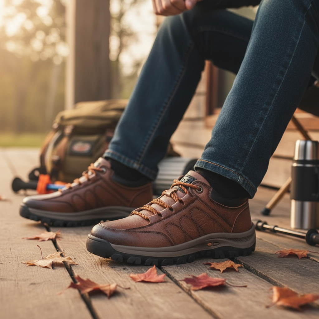 Men's Arch Support Casual Shoes - Breathable & Non-Slip
