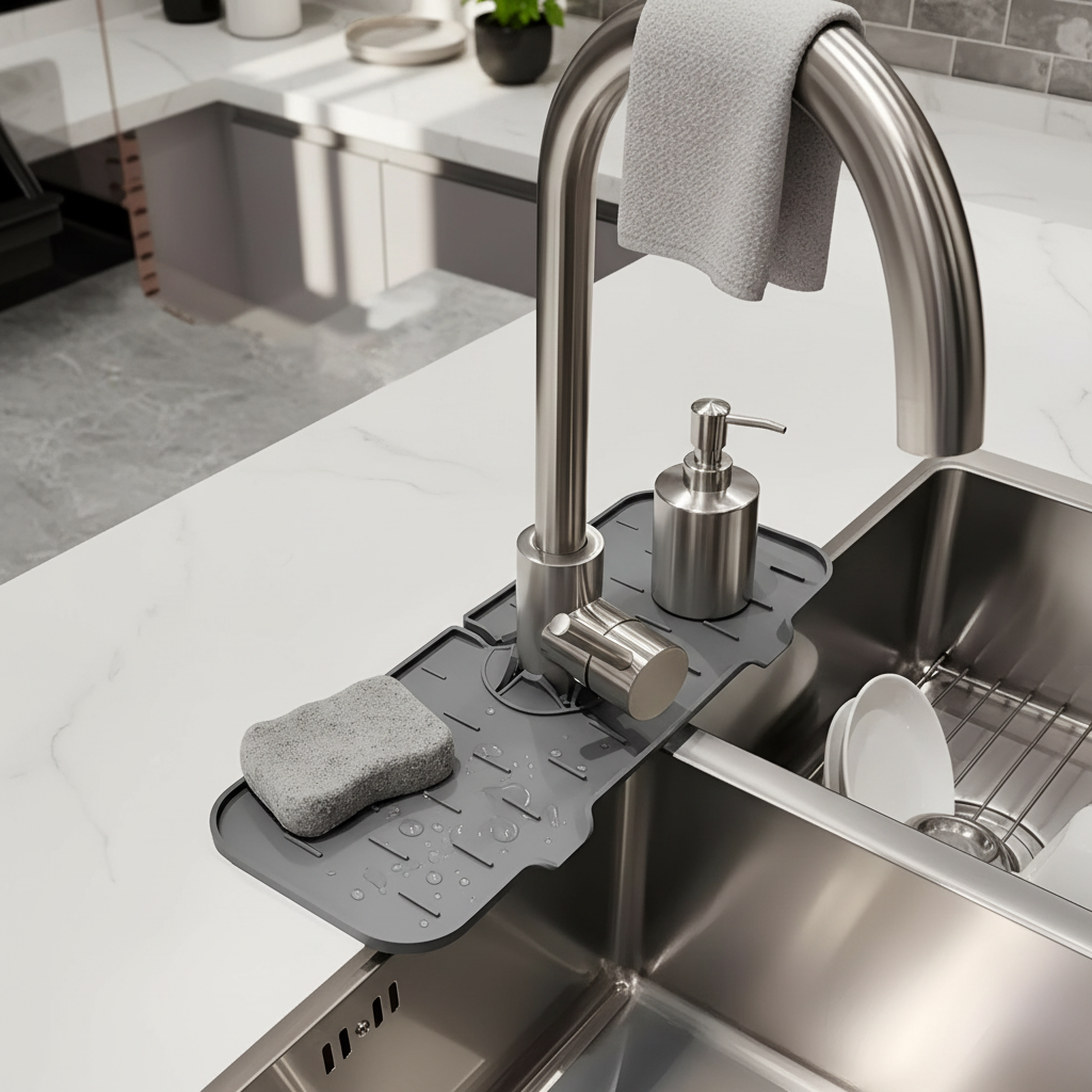 Silicone Kitchen Sink Faucet Splash Guard