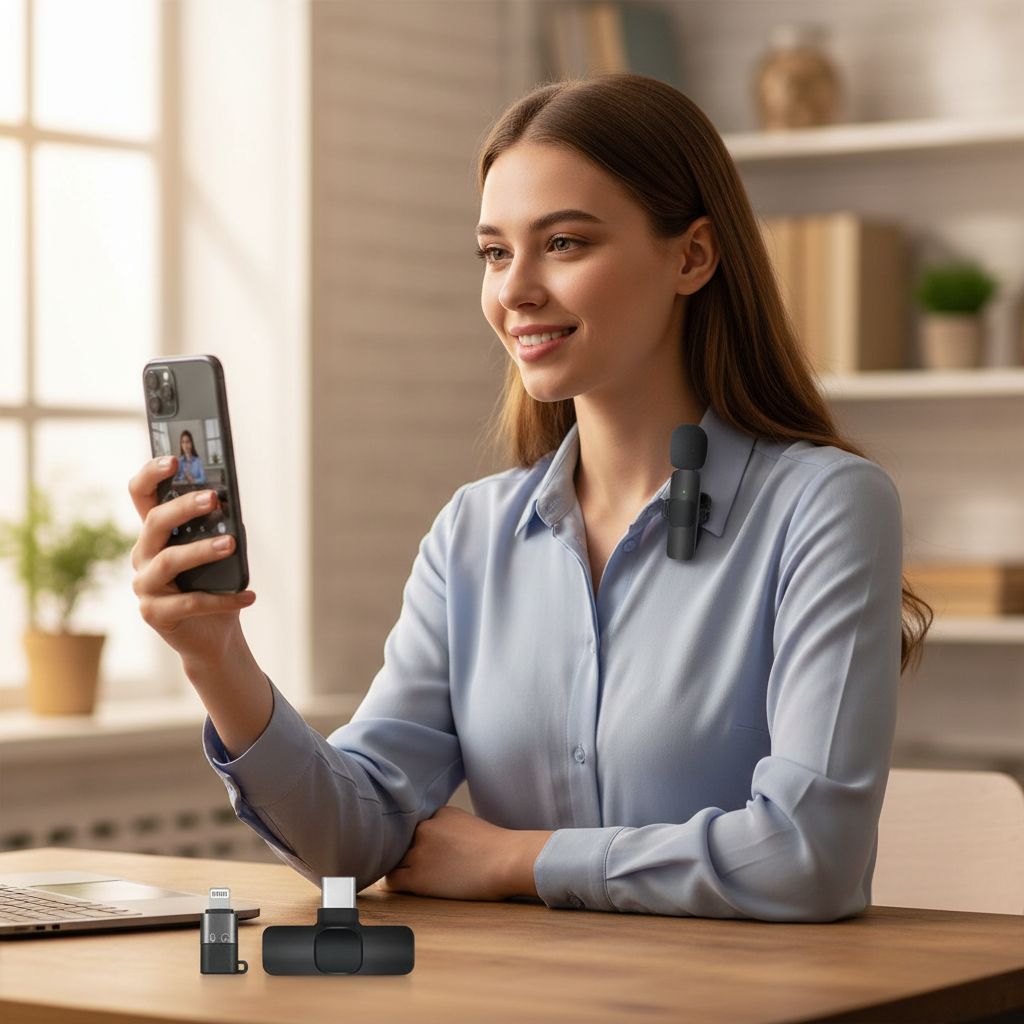 Lavalier Microphone for iPhone & Android