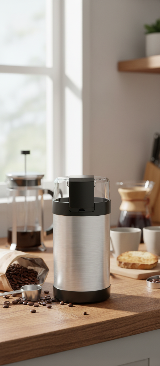 Electric Coffee Grinder with Pulse Control