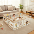 Large Baby Playpen with Animal Print Design