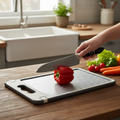 Stainless Steel Cutting Board with Juice Groove