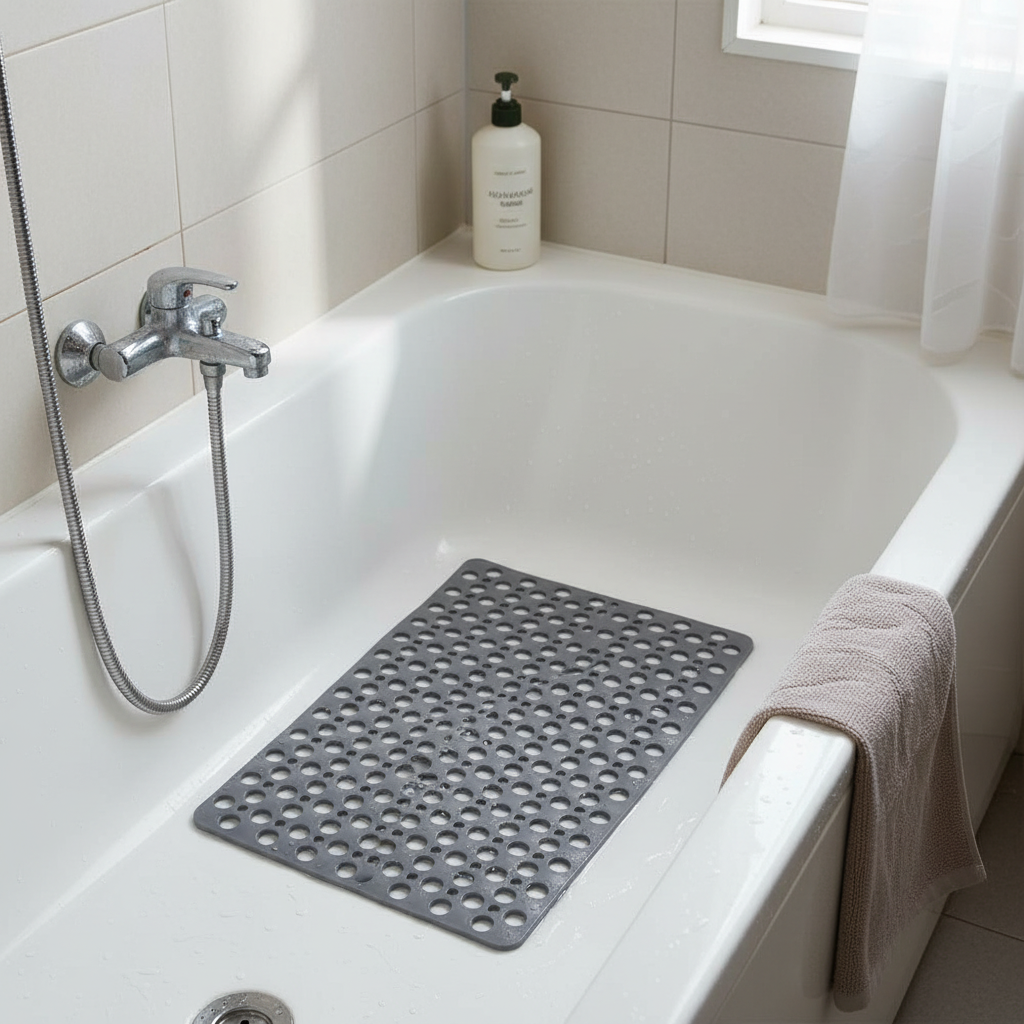 Non-Slip Shower Mat with Drainage