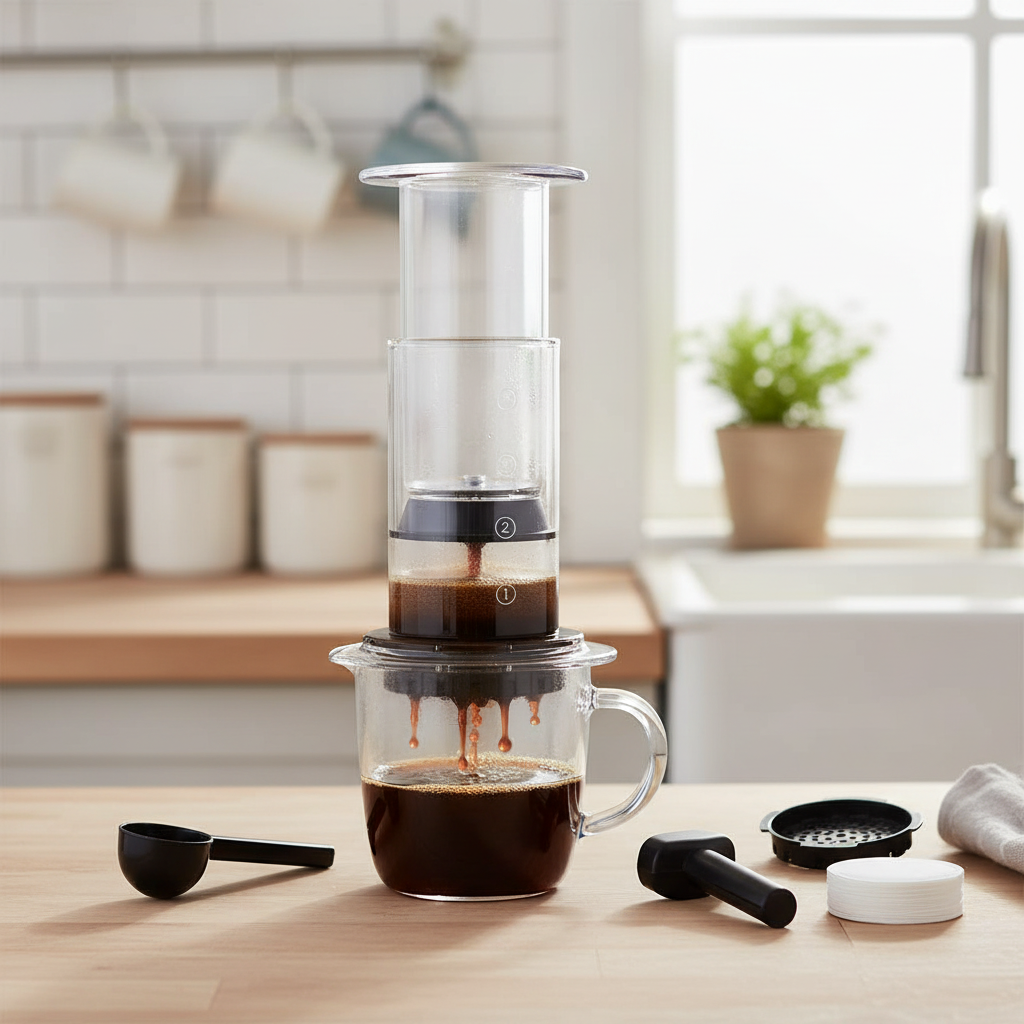 Portable French Press Coffee Maker | Travel Brewing