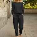 Casual Two-Piece Set with Braided Details