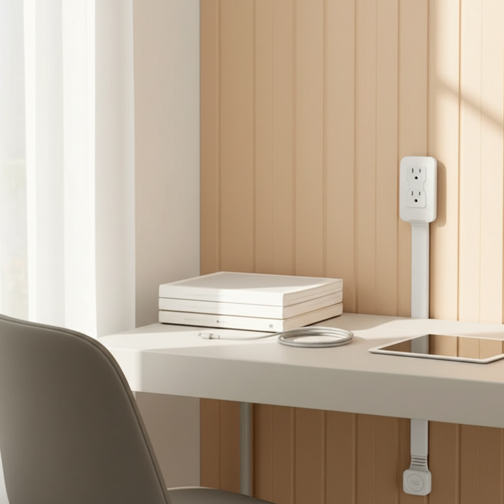 Multi-Port Outlet Extender with USB Charger & Phone Stand