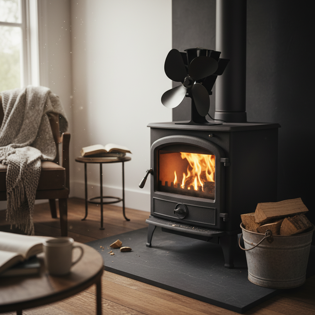 Heat Powered Fireplace Fan - Eco-Friendly Home Heating