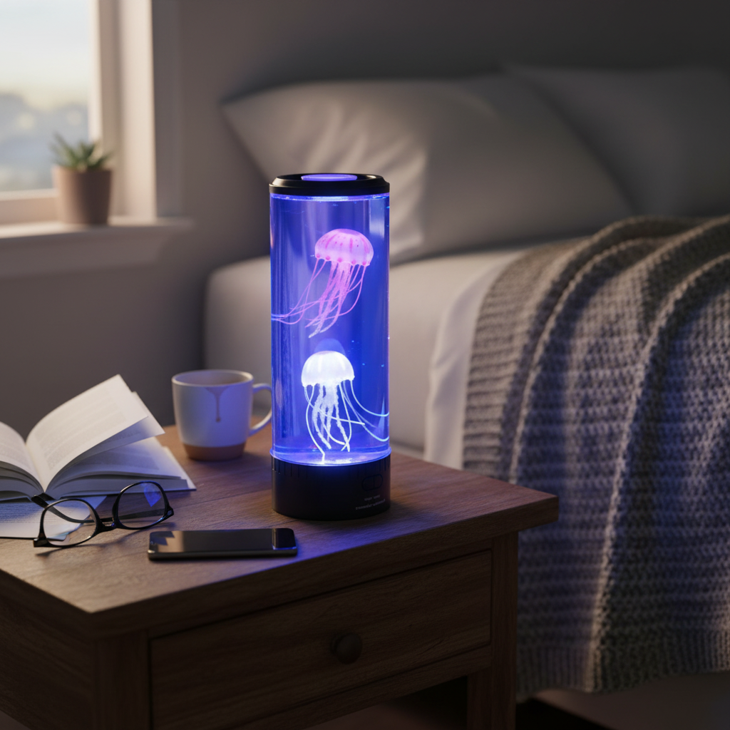 Jellyfish LED Aquarium Lamp with Color-Changing Lights