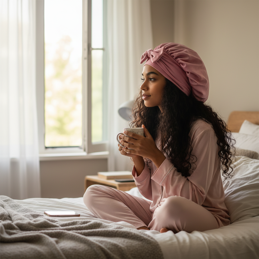 Silk Sleep Bonnet for Hair Protection