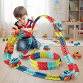 Glow-in-Dark Flexible Race Track for Kids