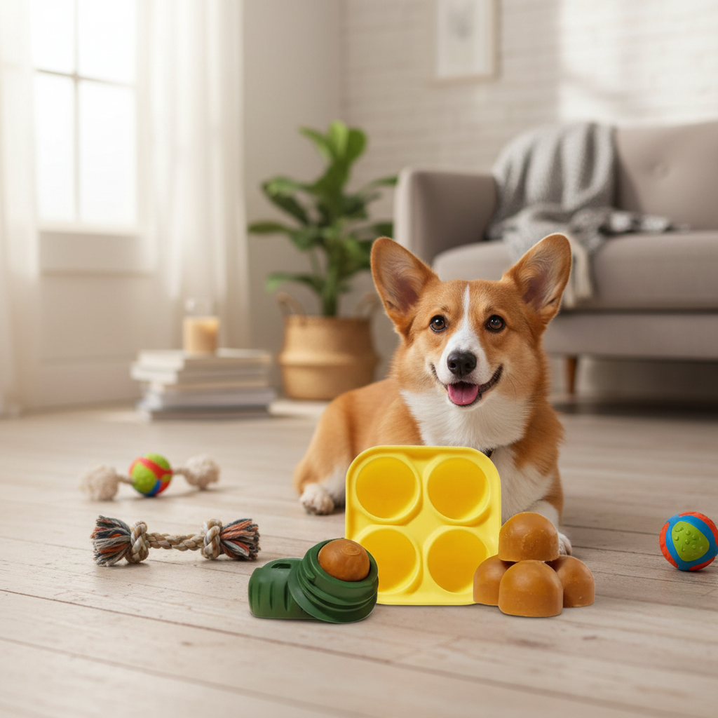 Silicone Dog Slow Feeder & Chew Toy
