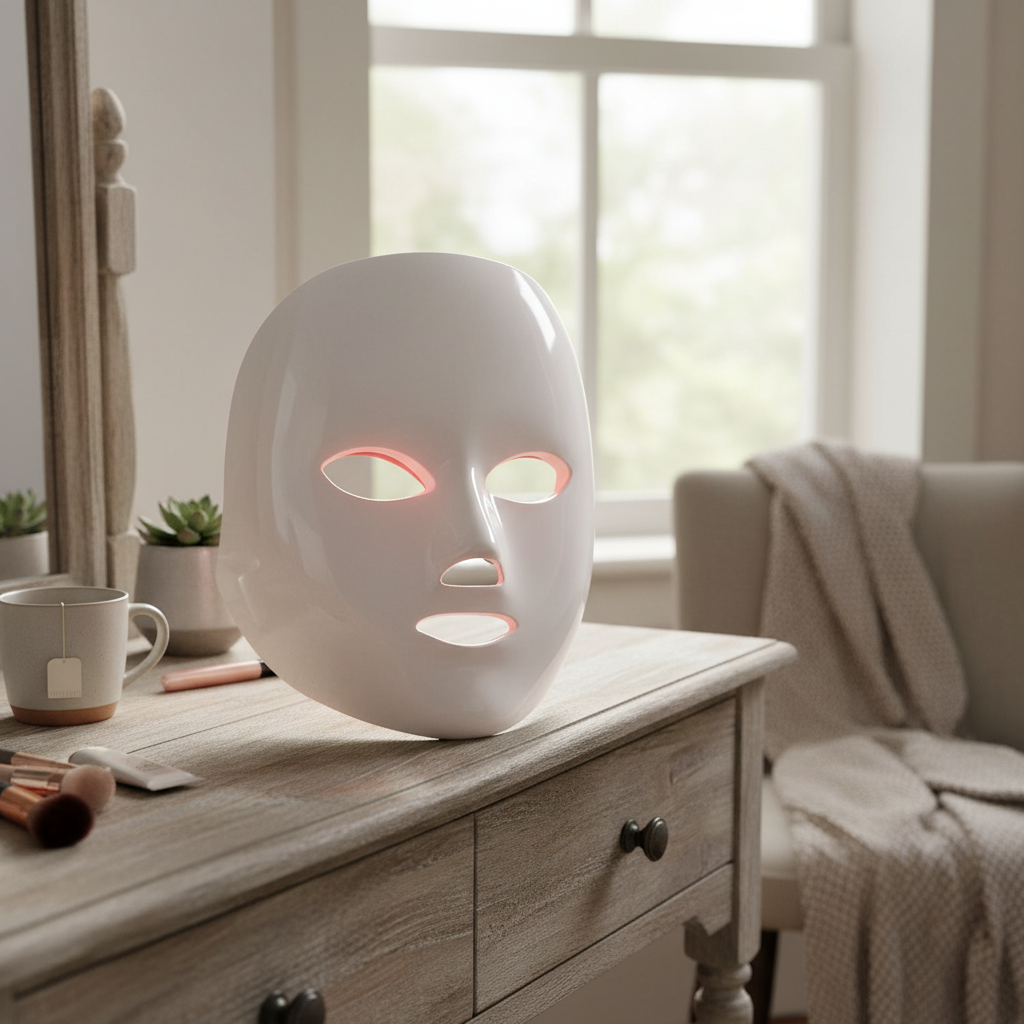 7-Color LED Red Light Therapy Facial Mask