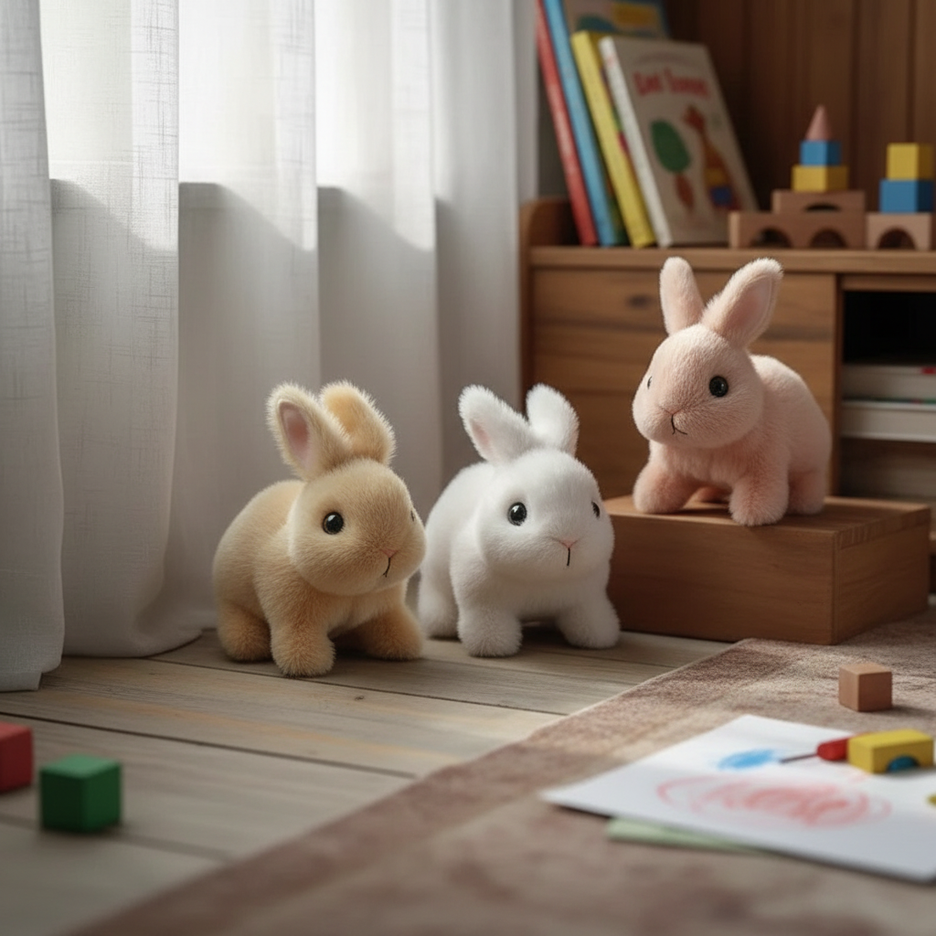 Interactive Easter Bunny Toy with Realistic Movements