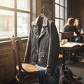Men's Black Leather Biker Jacket | AtlasBay