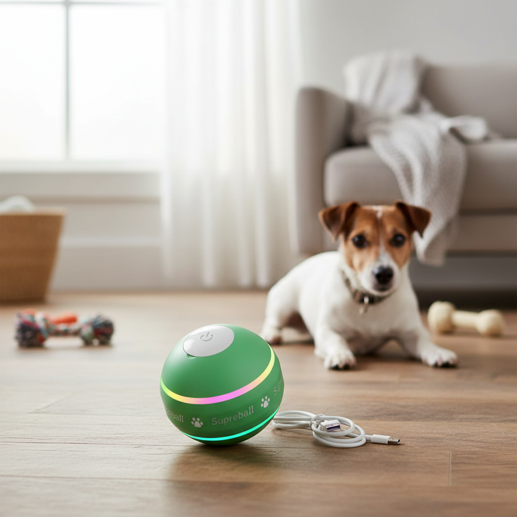 Interactive Dog Ball Toy with Smart Motion Sensor
