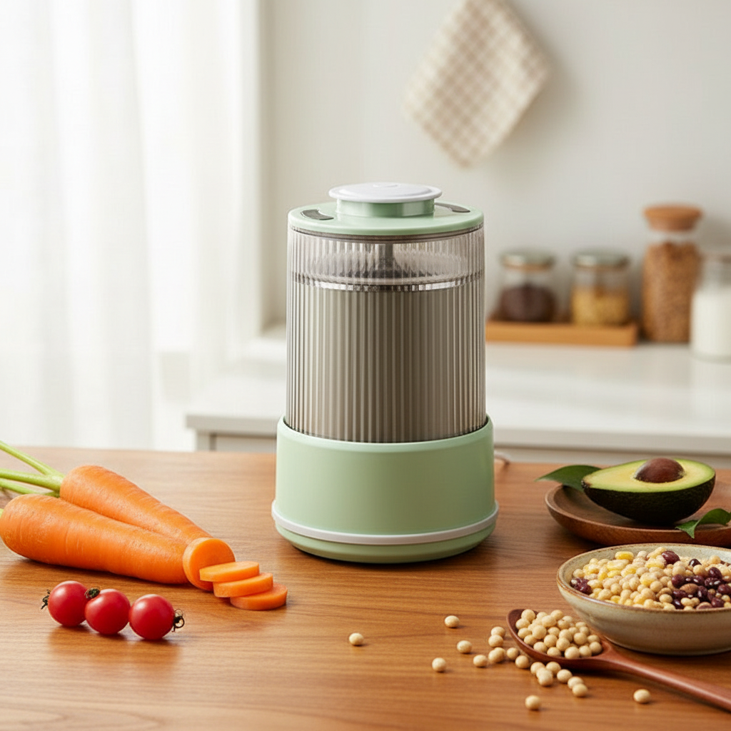 Stainless Steel Multifunctional Grinder with Safety Lock