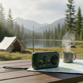 Portable Emergency Radio with Hand Crank & Flashlight