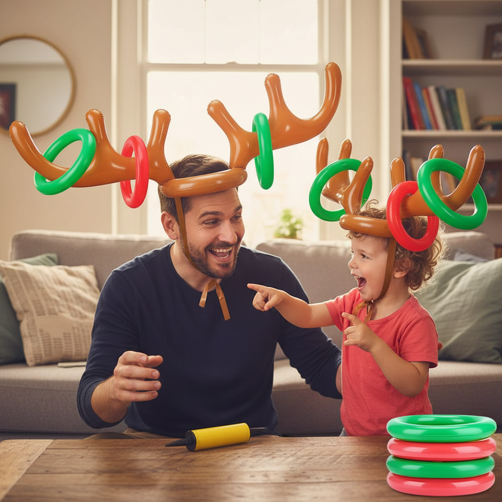 Reindeer Antler Ring Toss Game | Christmas Party Game