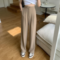 Pleated Wide-Leg Trousers for Women
