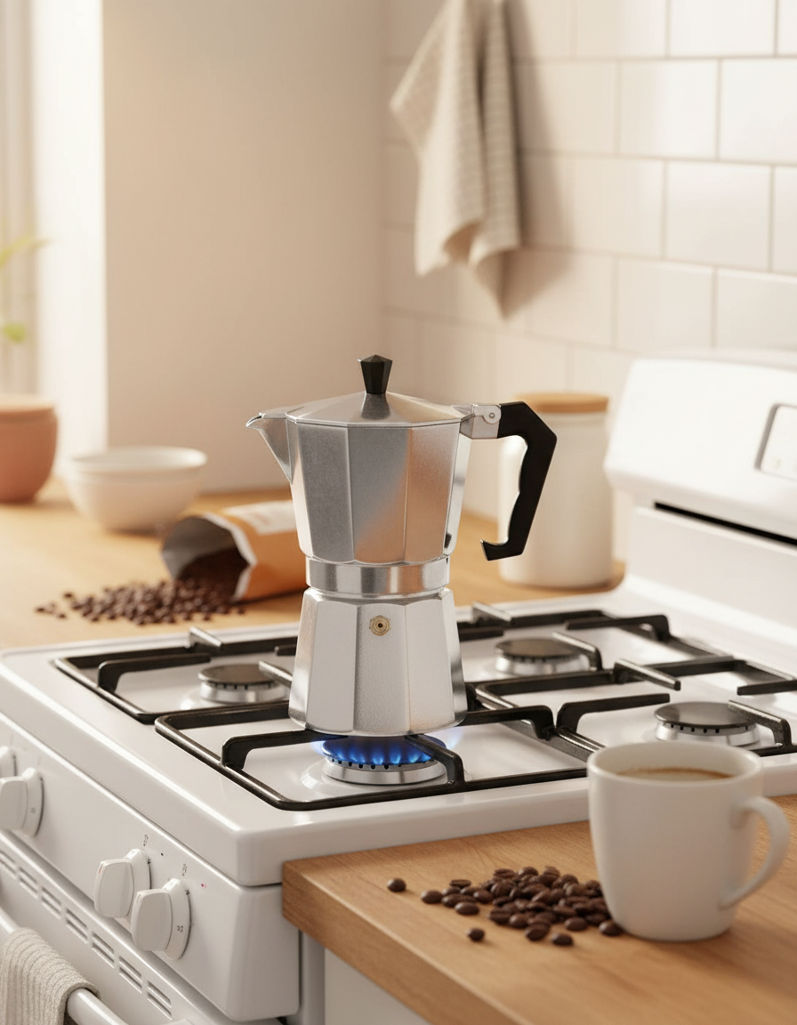 Stovetop Moka Pot – Espresso & Coffee Maker