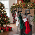Heavy Duty 2-In-1 Mantle Garland & Stocking Hanger