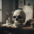 Movable Jaw Skull Mask - Realistic Full Head Skeleton