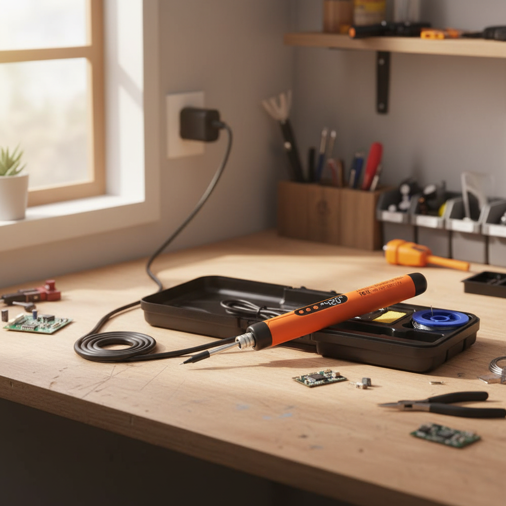 Cordless Digital Soldering Iron Set with LED Display