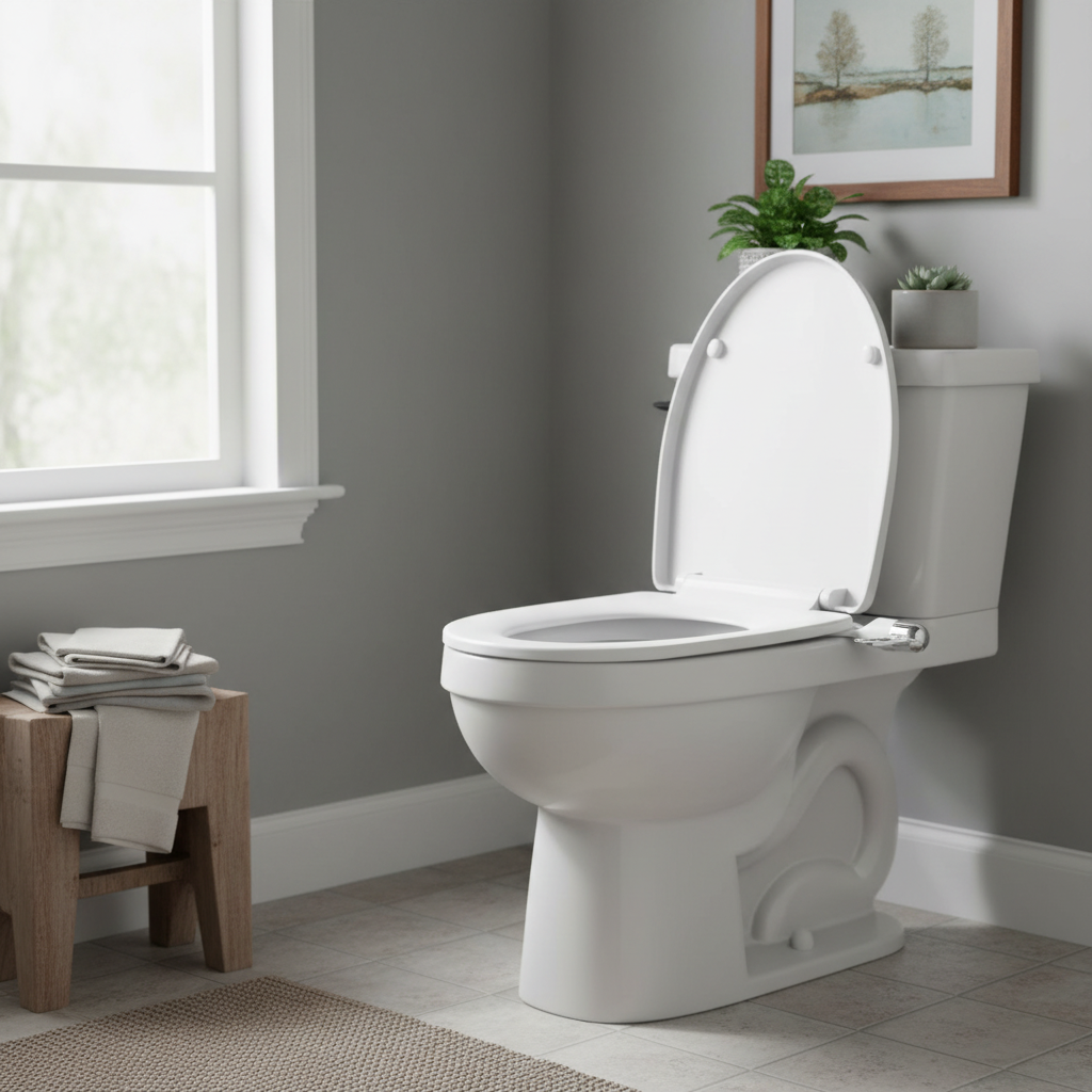 Ultra-Thin Bidet Attachment for Toilets