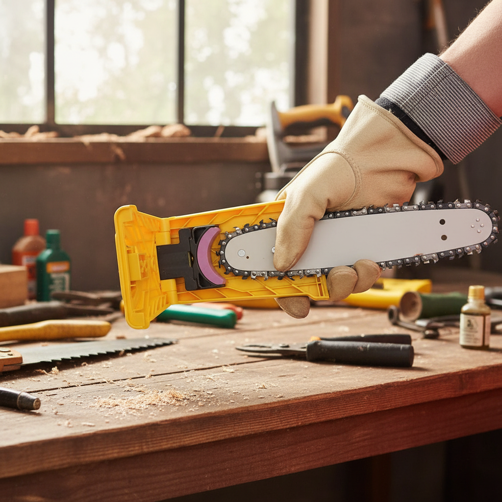 Chainsaw Chain Sharpener - Fast & Easy Sharpening Kit
