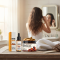 Natural Hair Growth Oil & Serum Set