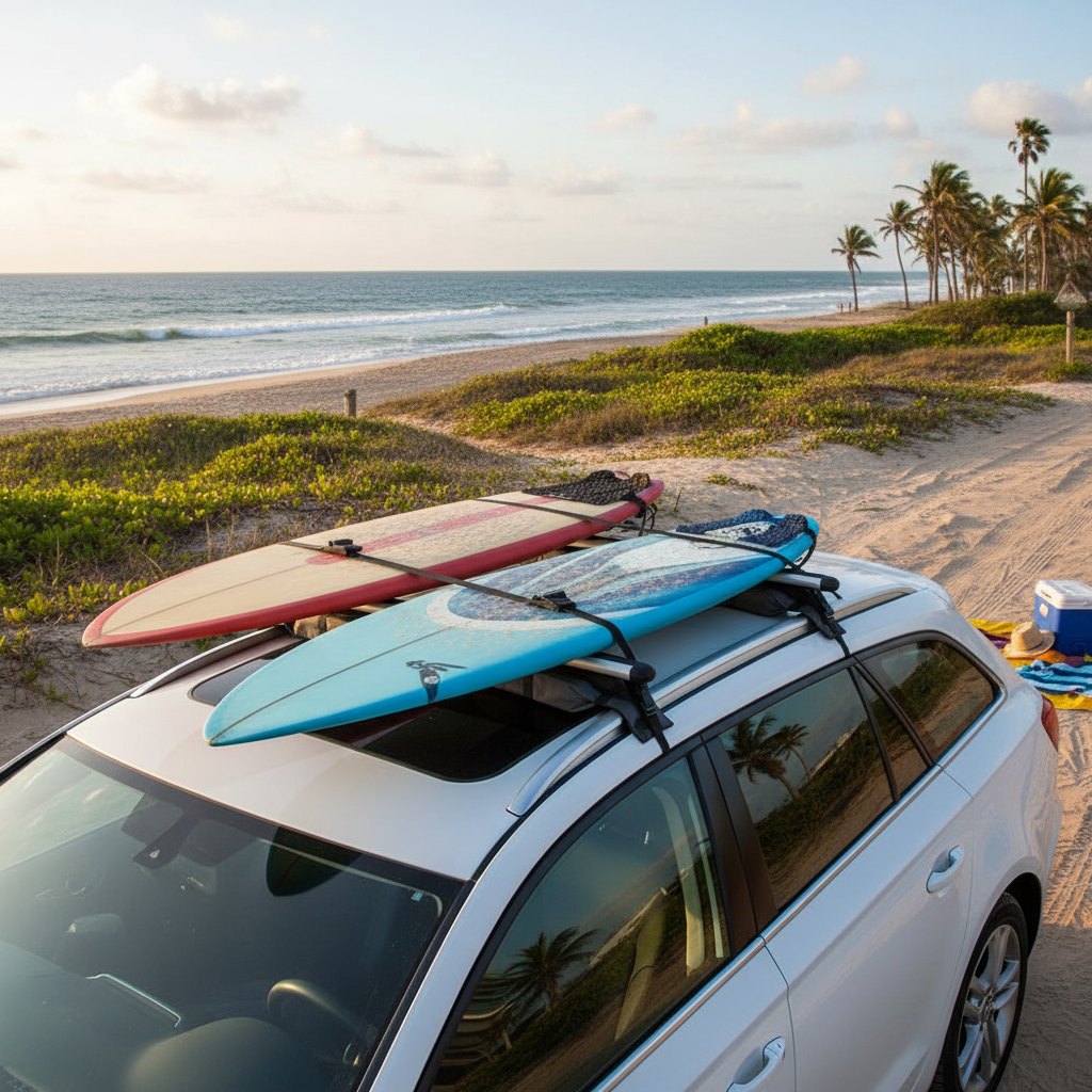 Universal Soft Roof Rack Pads for Kayaks & Cargo