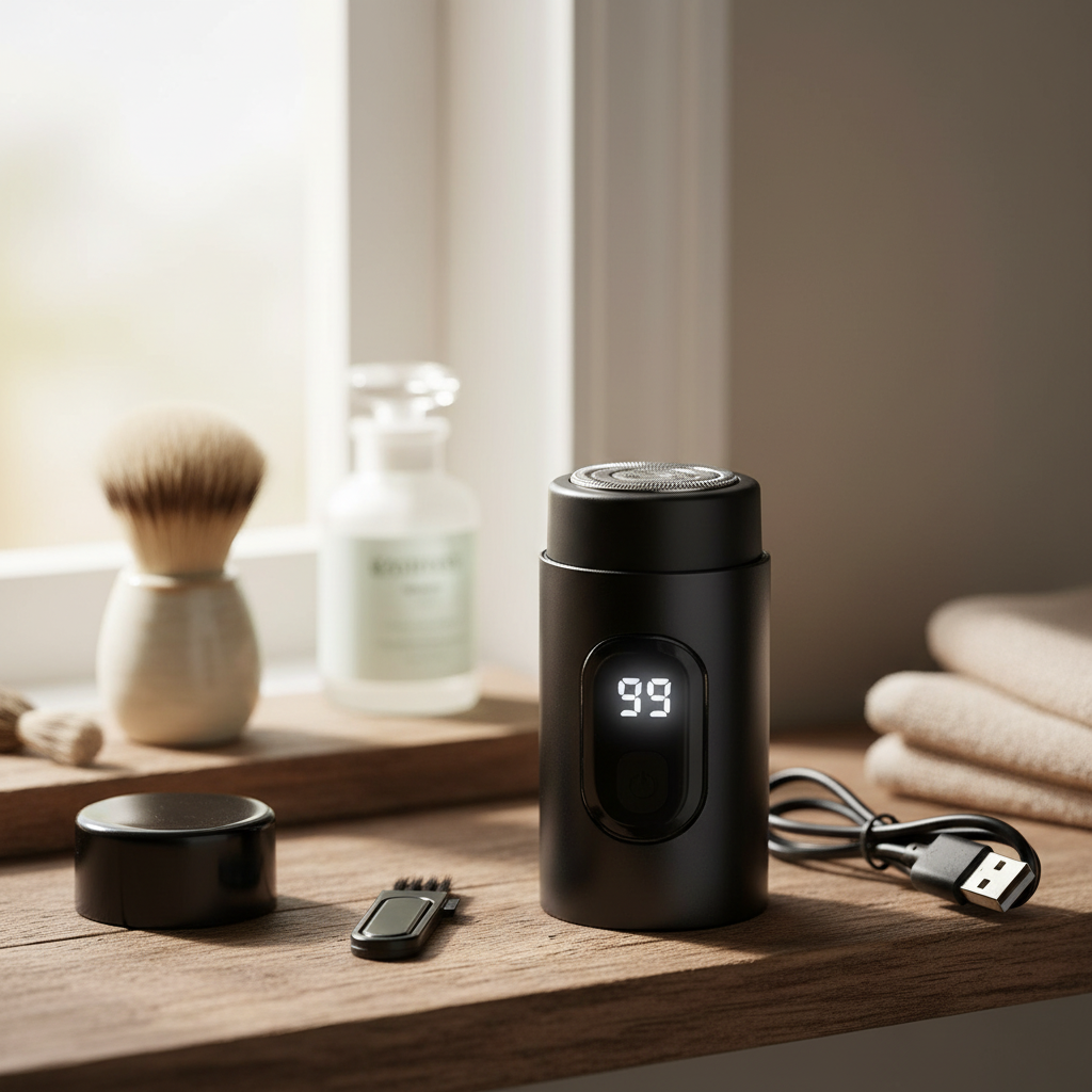 Mini Portable Electric Shaver with Fast Charging
