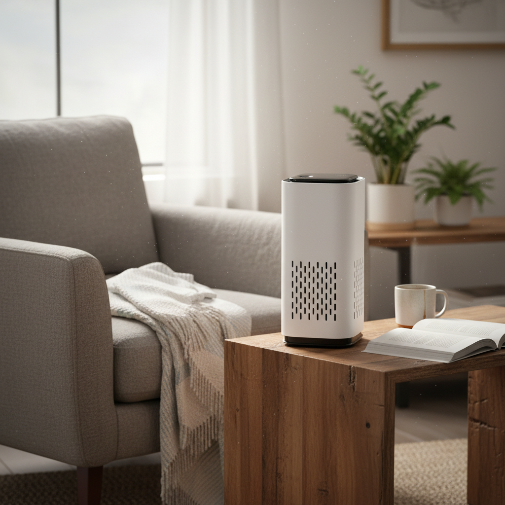 Compact Pet Air Purifier with 360° Intake