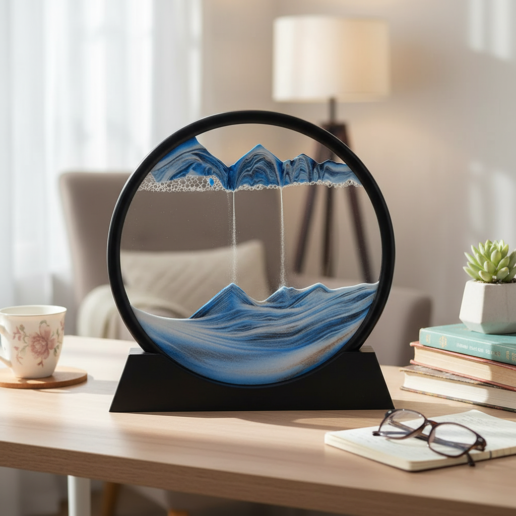 Moving Sand Art Frame - Desktop Sandscape Toy