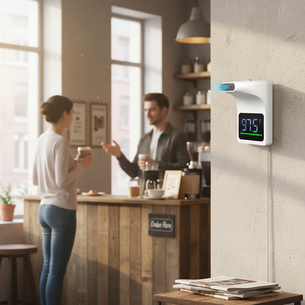 Contactless Wall Mounted Forehead Thermometer