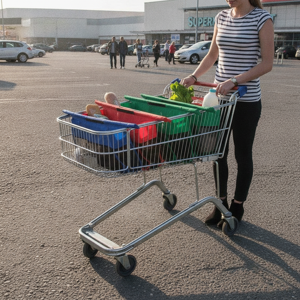 Extra-Large Shopping Cart Bag | Reusable Grocery Organizer