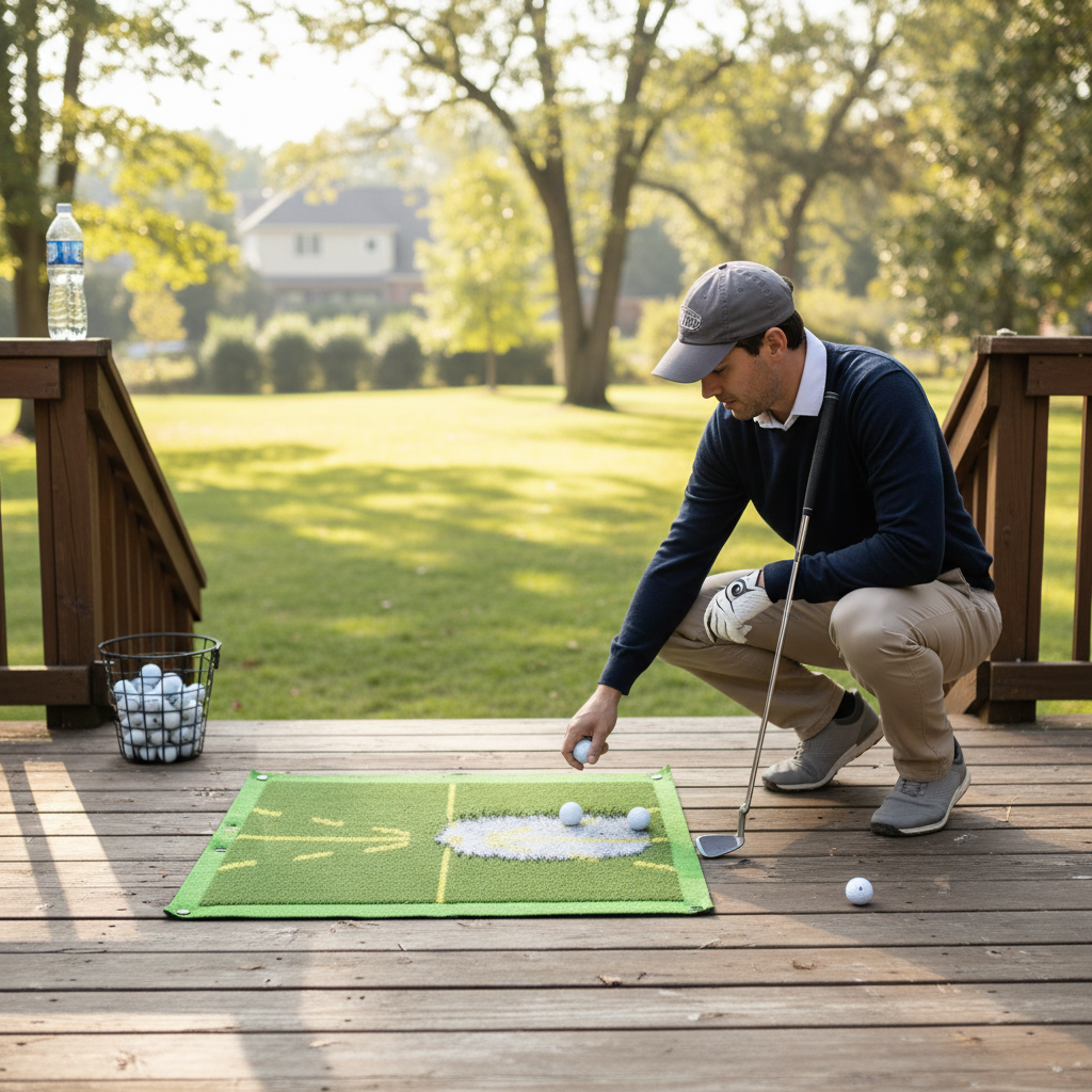 Golf Swing Training Mat with Instant Feedback