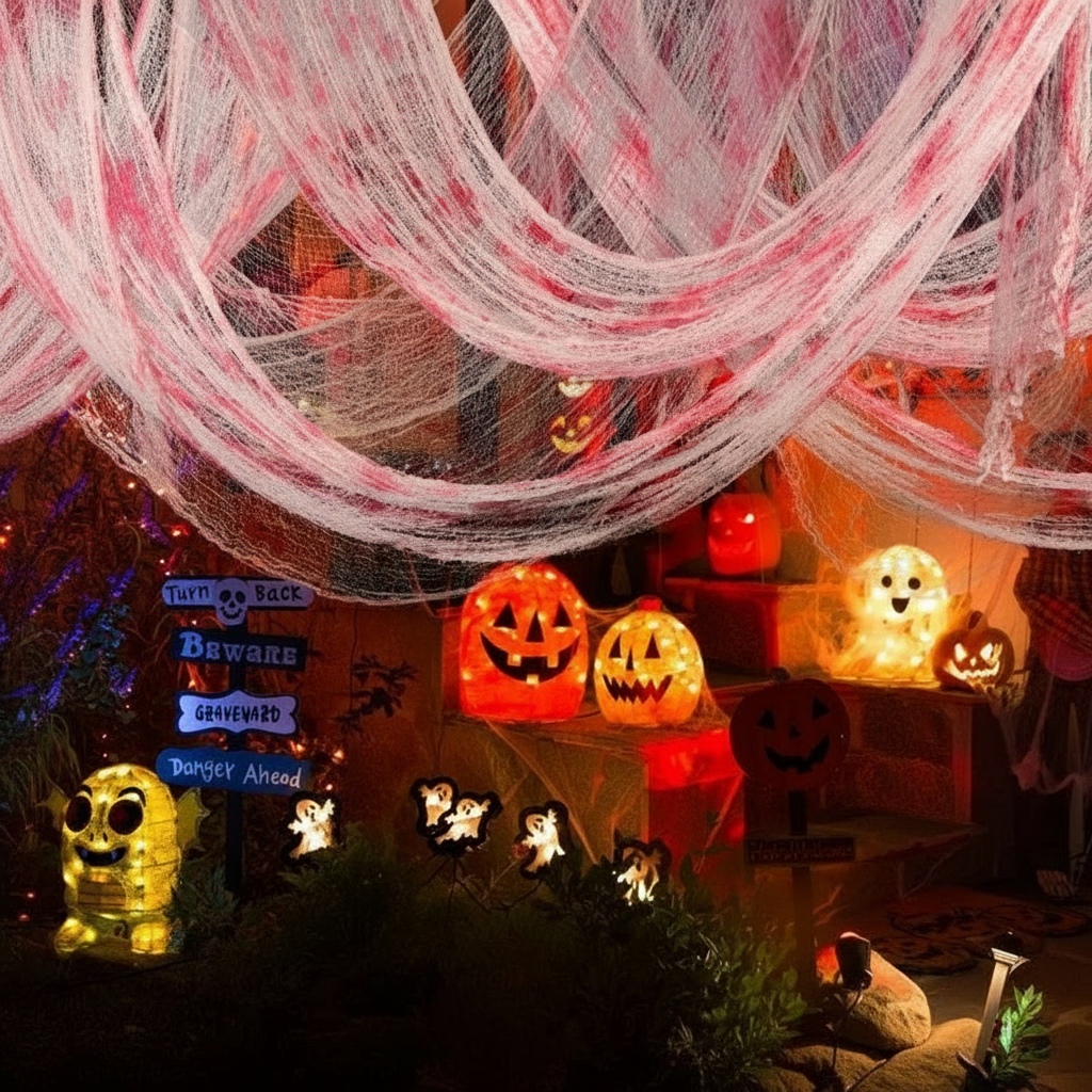Halloween Yard Decorations - Spooky Gauze Cloth