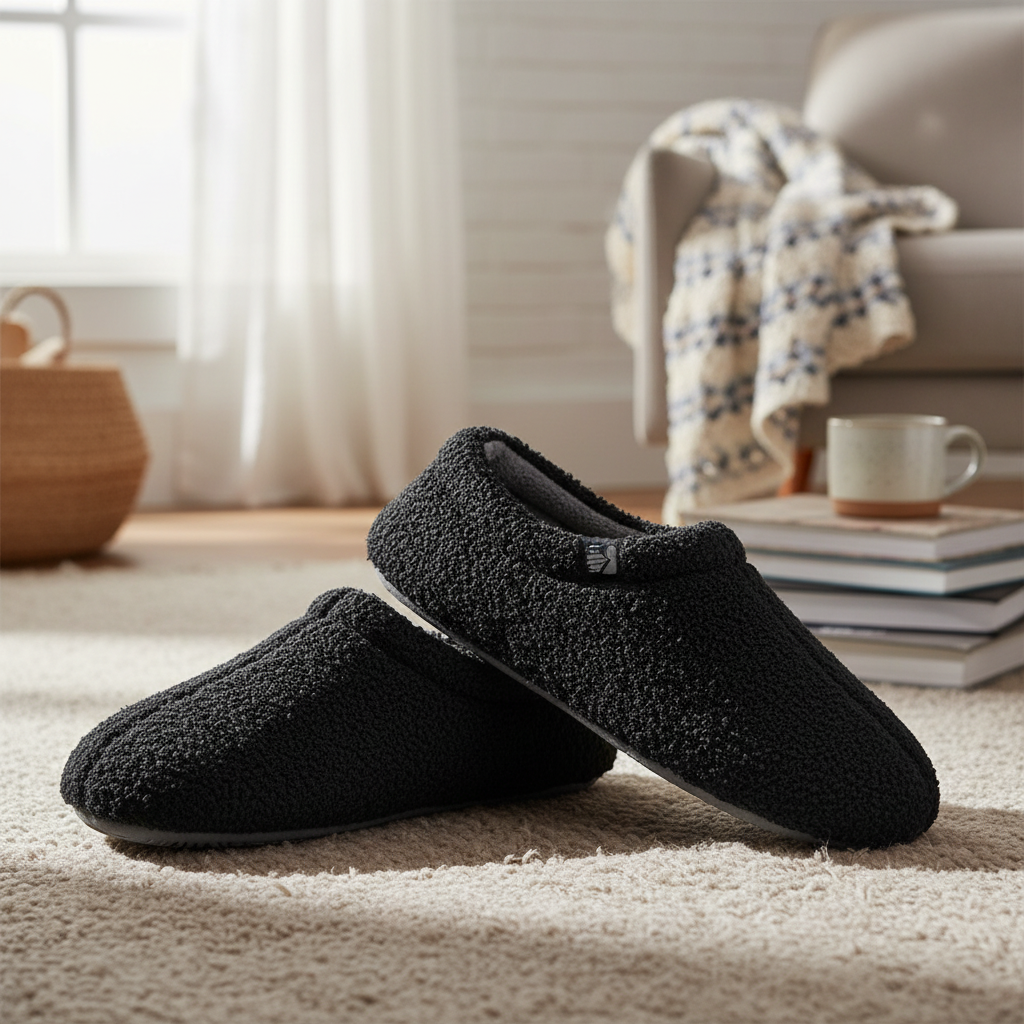Fleece Closed Back Slippers for Men & Women