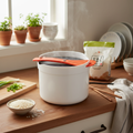 Microwave Rice Cooker & Steamer with Paddle