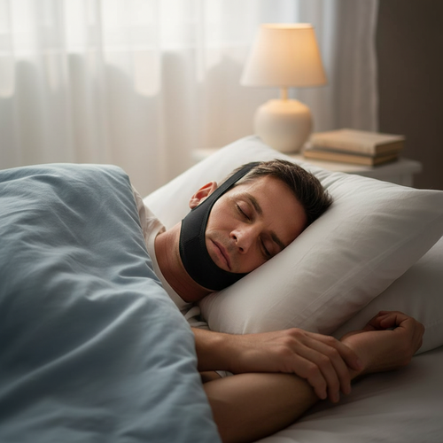 Anti-Snoring Jaw Support Device for Sleep Apnea