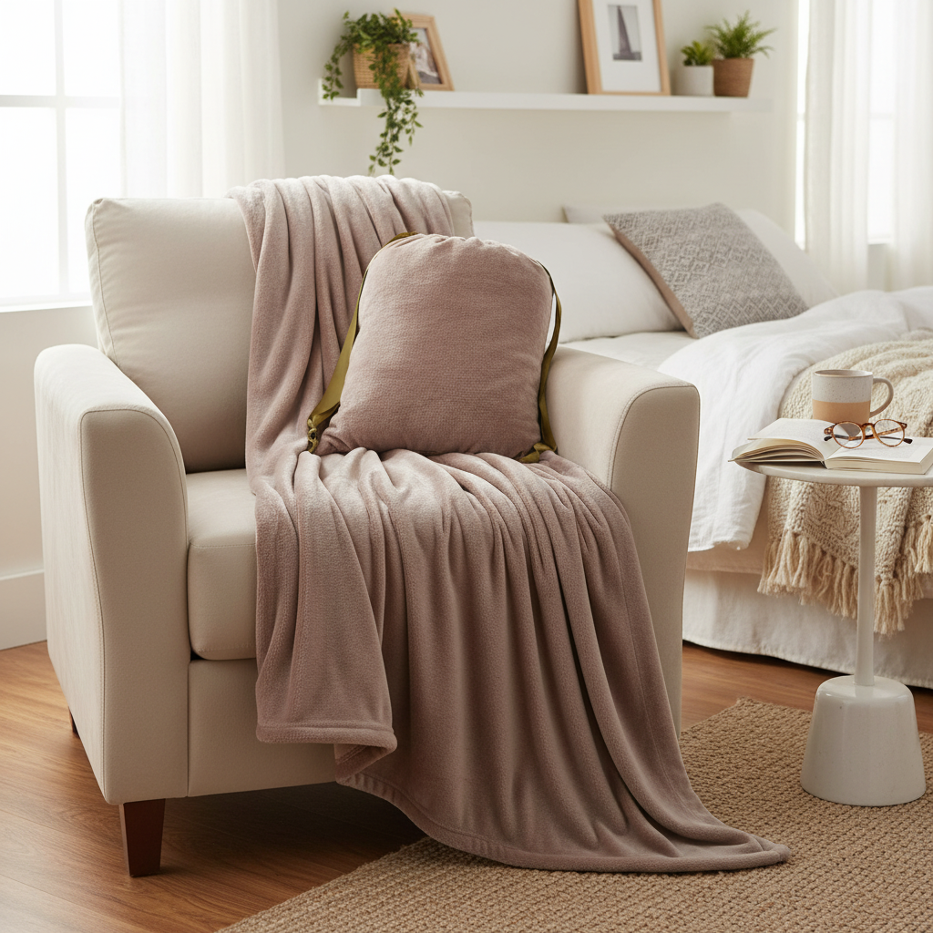 USB Heated Blanket – Cordless Electric Throw for Two