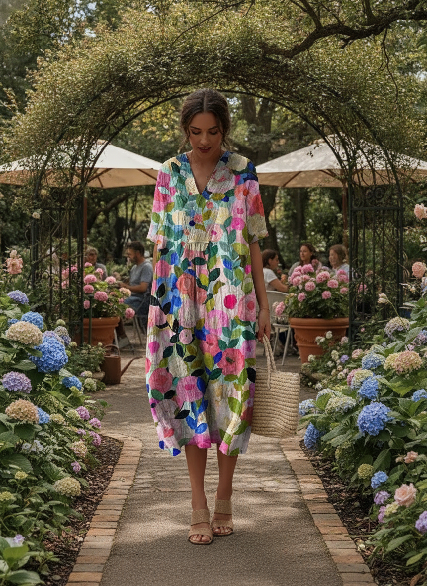 Odile Summer Dress - Lightweight Elegant Design