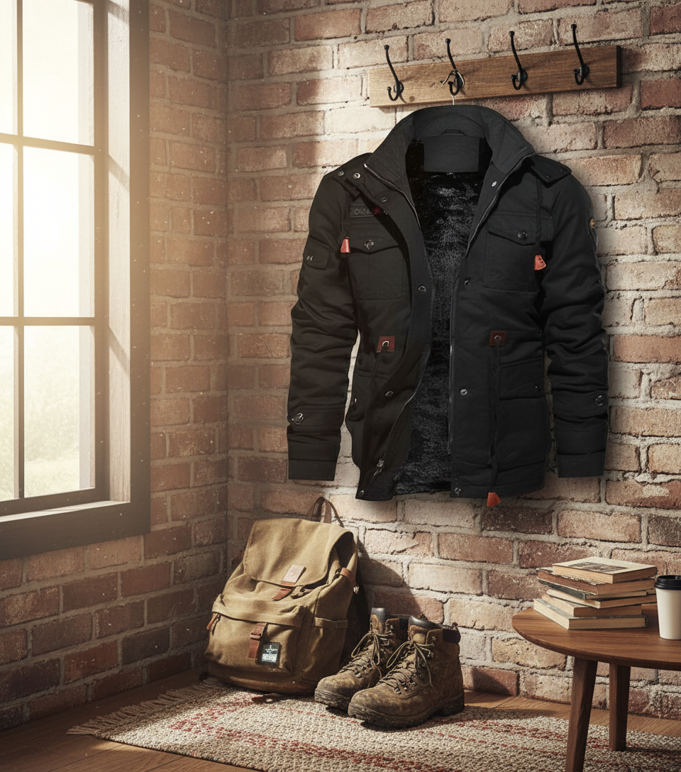 Thermal Fleece Coat | Winter Warmth & Wind Protection
