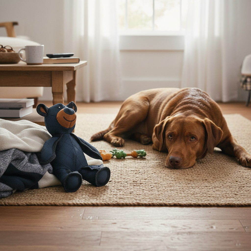Soft Plush Dog Bear Toy with Squeaker
