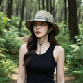 Wide Brim Sun Hat with Adjustable Chin Strap