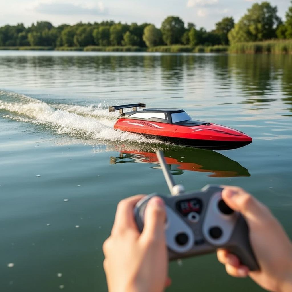 High-Speed RC Boat with 2.4GHz Remote Control