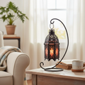 Vintage Iron Salt Rock Tabletop Lamp