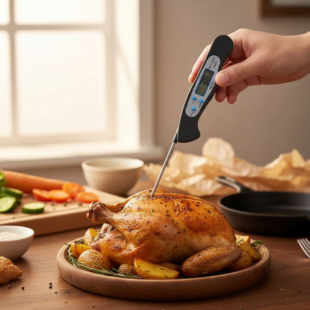 Foldable Instant Read Digital Food Thermometer