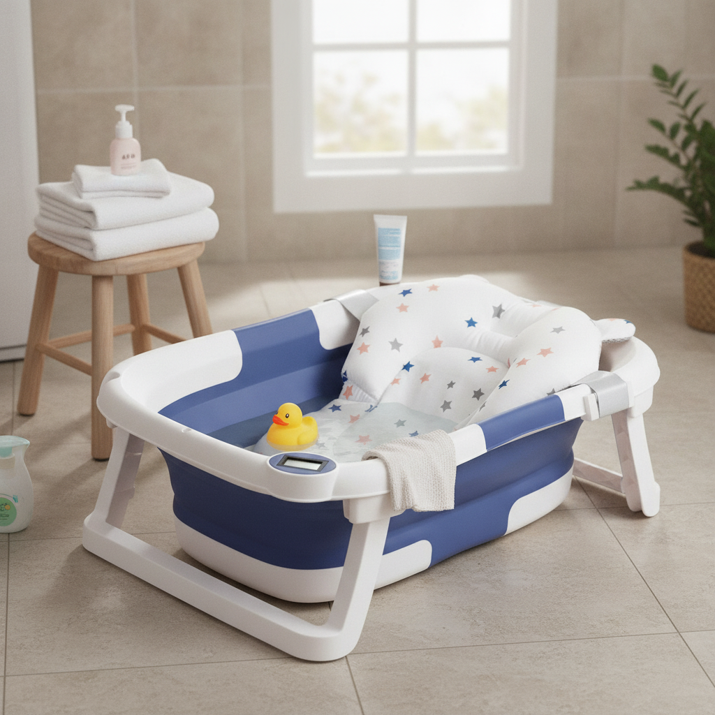 Baby Bathtub with Temperature Sensor | AtlasBay
